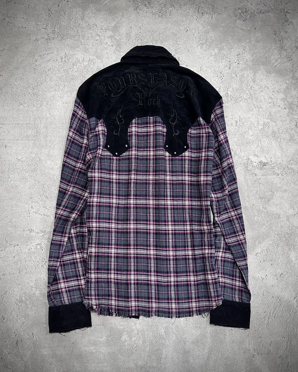 Japanese Brand Vkei In The Attic Studded Flannel Shirt - Image 5