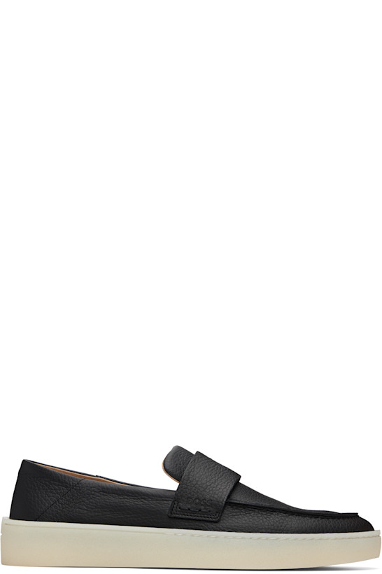 Black Leather Loafers