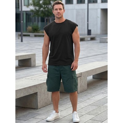 INSPIRE CHIC Men's Workout Loose Fit Gym Summer Sleeveless Tank Top T-Shirts - Image 5
