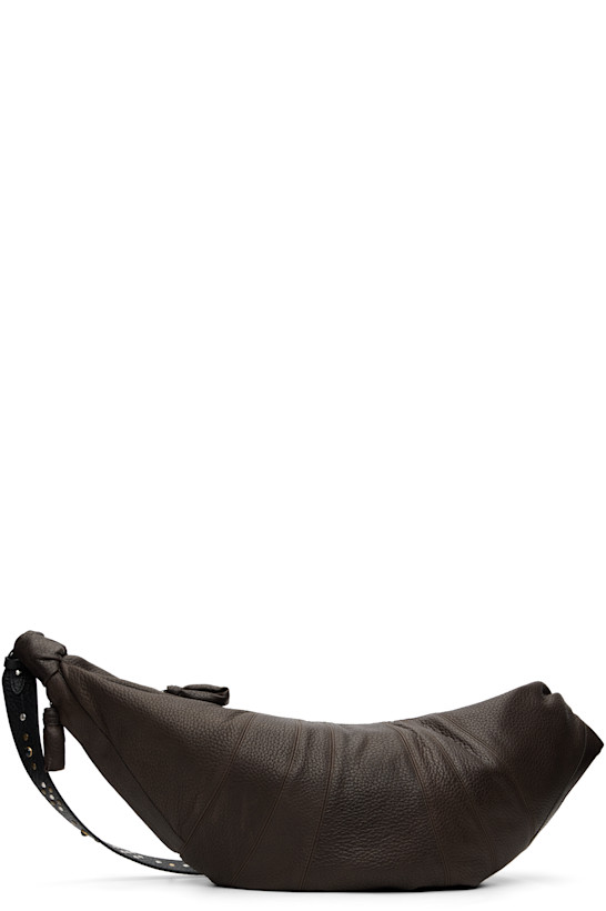 Brown Western Studs Large Croissant Bag