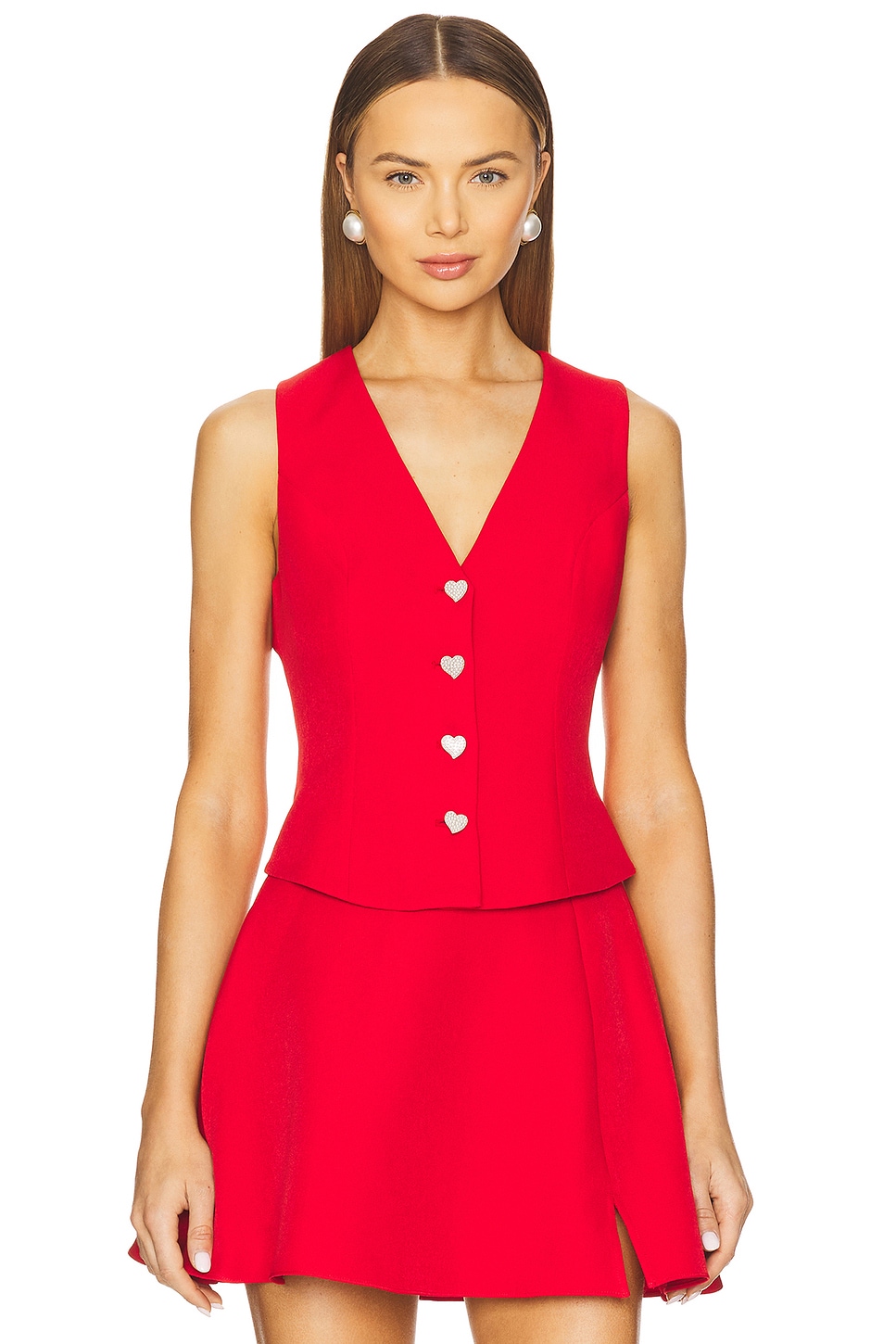 ELLIATT BLUSA SIN MANGAS TOP in Red