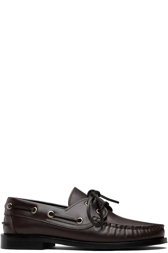 Brown Harris Leather Boat Shoes