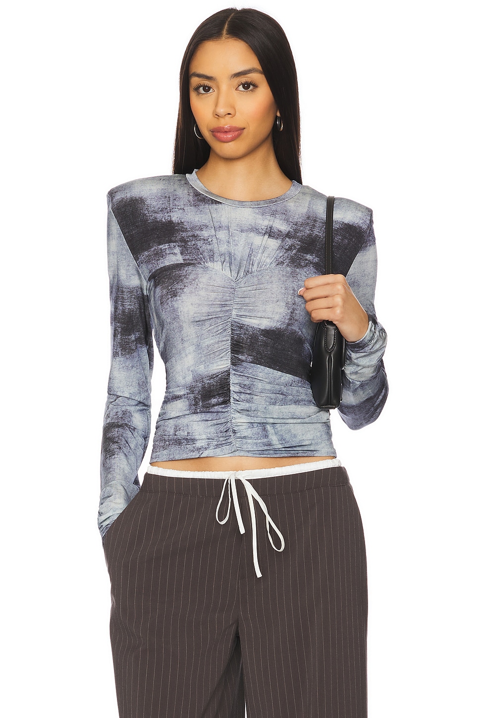 Gestuz Areen Blouse in Blue Denim