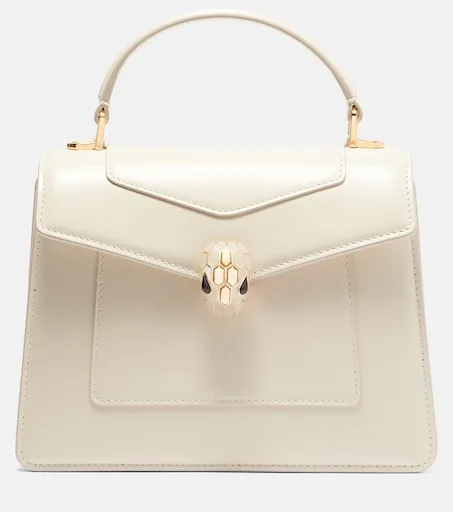 Serpenti Forever Medium leather top-handle bag