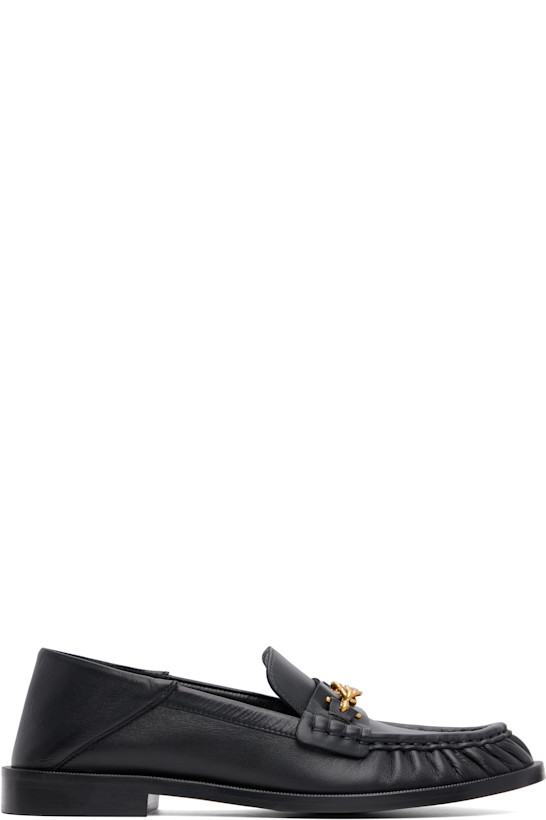 Black Sync Smooth Leather Loafers