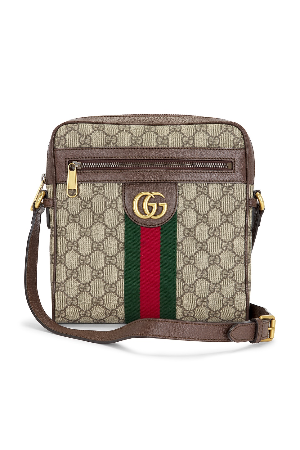 FWRD Renew Gucci Ophidia Shoulder Bag in Brown
