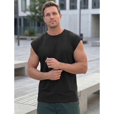 INSPIRE CHIC Men's Workout Loose Fit Gym Summer Sleeveless Tank Top T-Shirts - Image 2