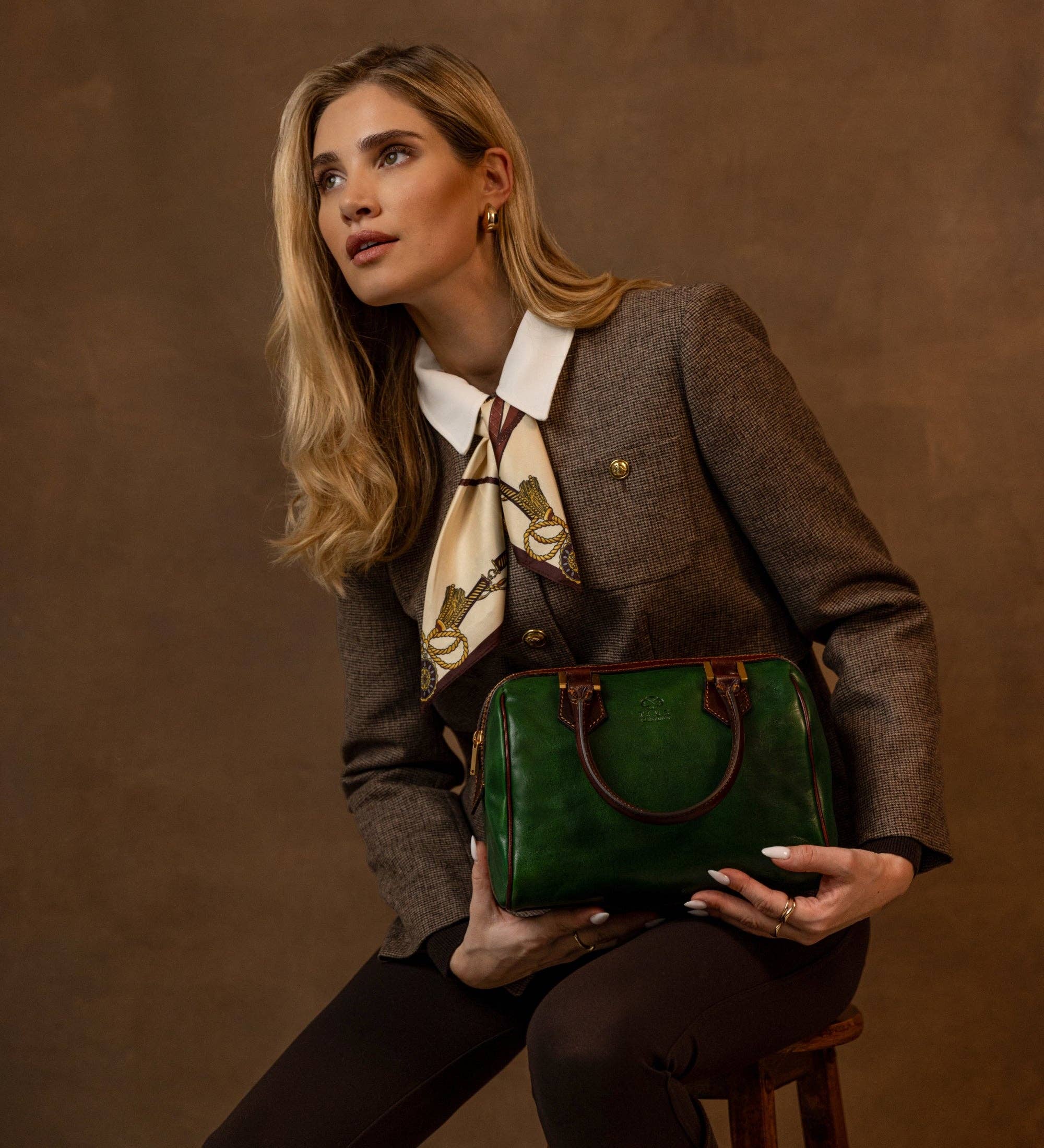 Leather Barrel Bag - Image 14