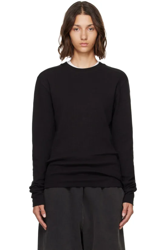 Black Thermal Long Sleeve T-shirt