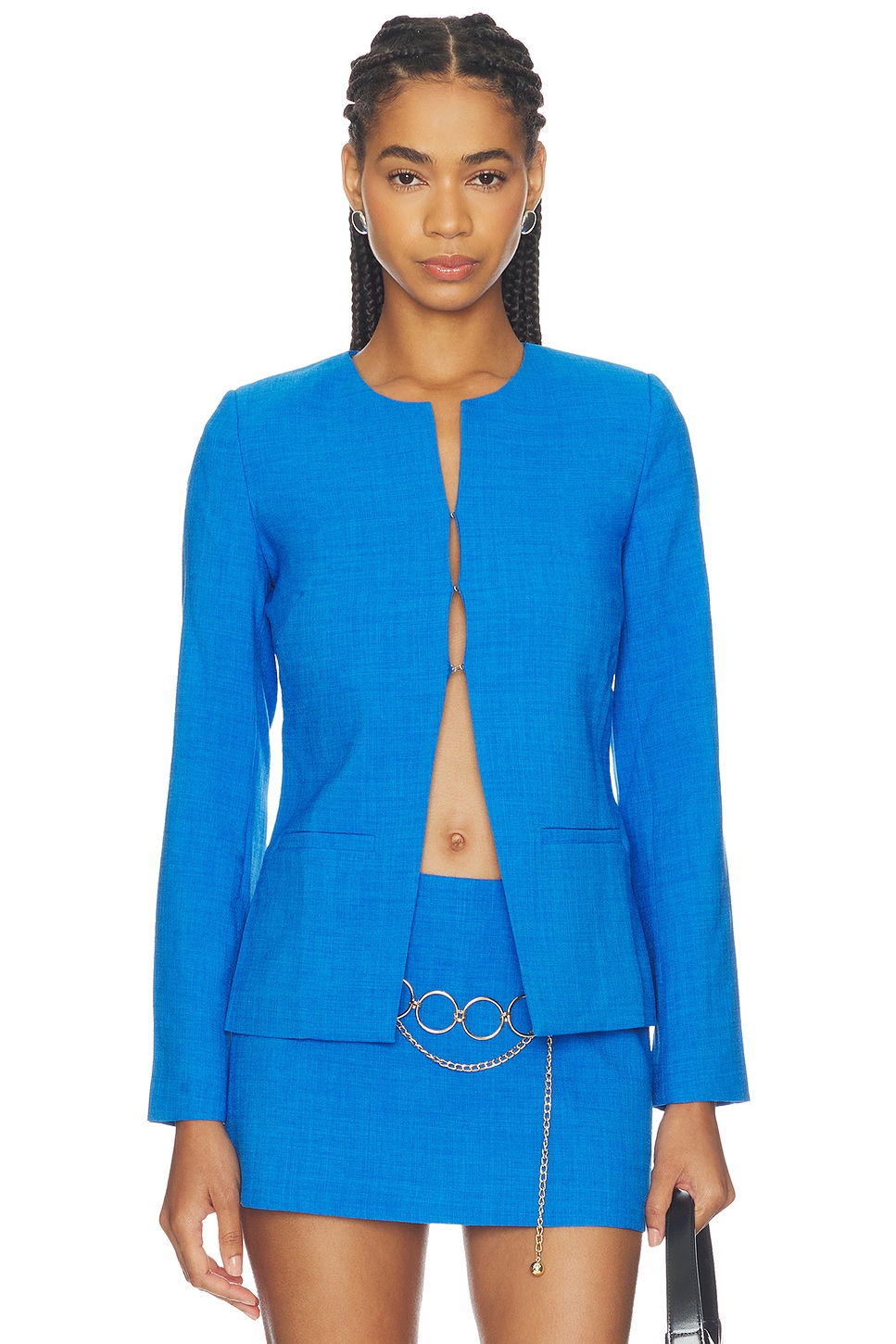 Amanda Uprichard Capria Top in Cobalt