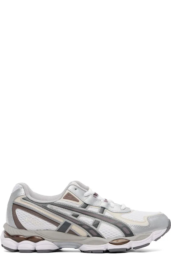 White & Brown Gel-NYC 2055 Sneakers
