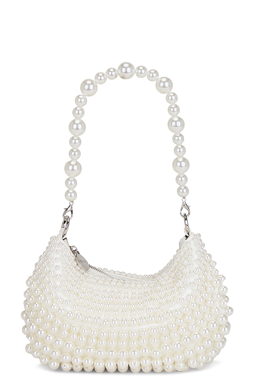 olga berg Pia Pearl Croissant Bag in Pearl