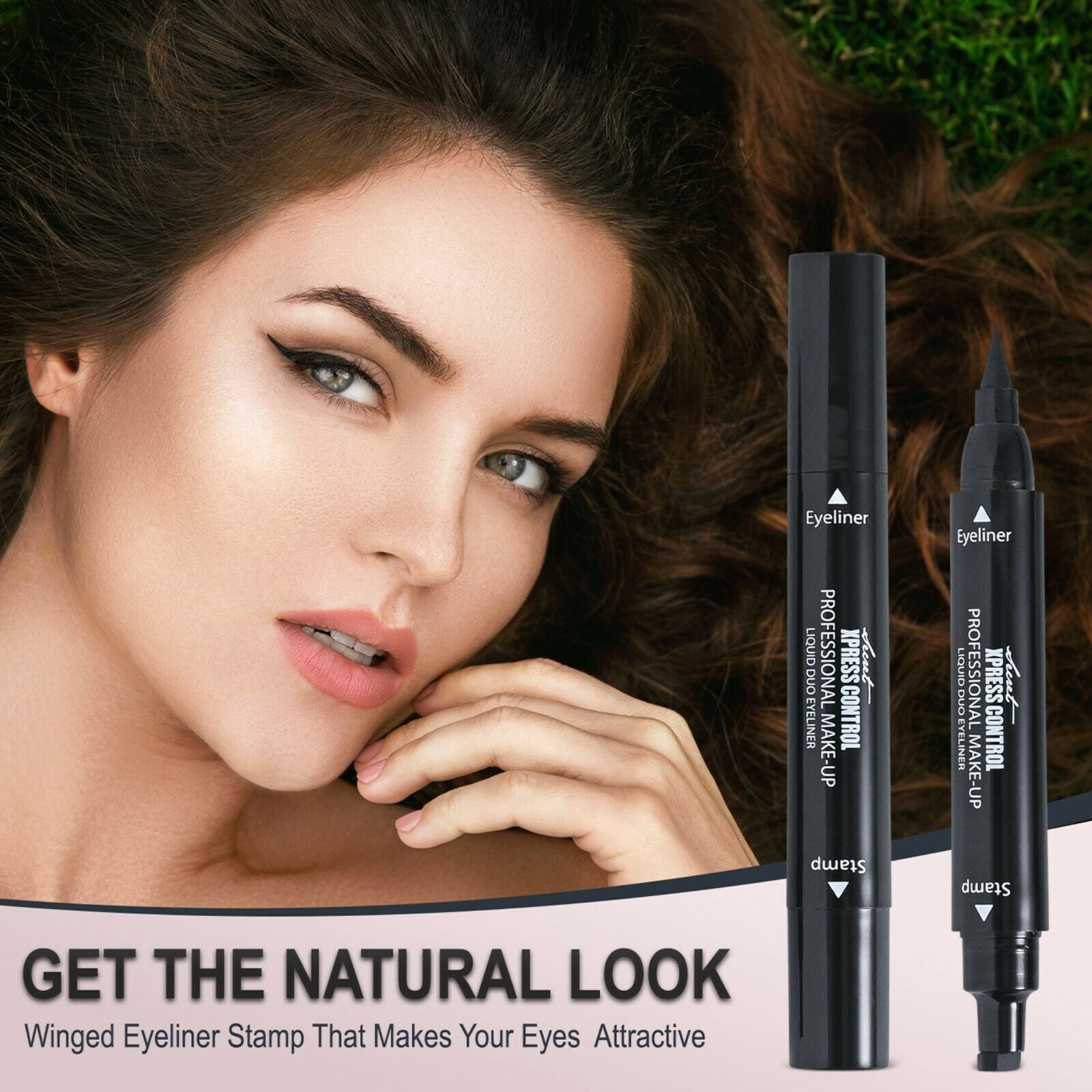 Secret Xpress Control Winged Eyeliner Stamp Waterproof Long Lasting Liquid Black Pen Matte Eye Makeup One Pack - Image 2
