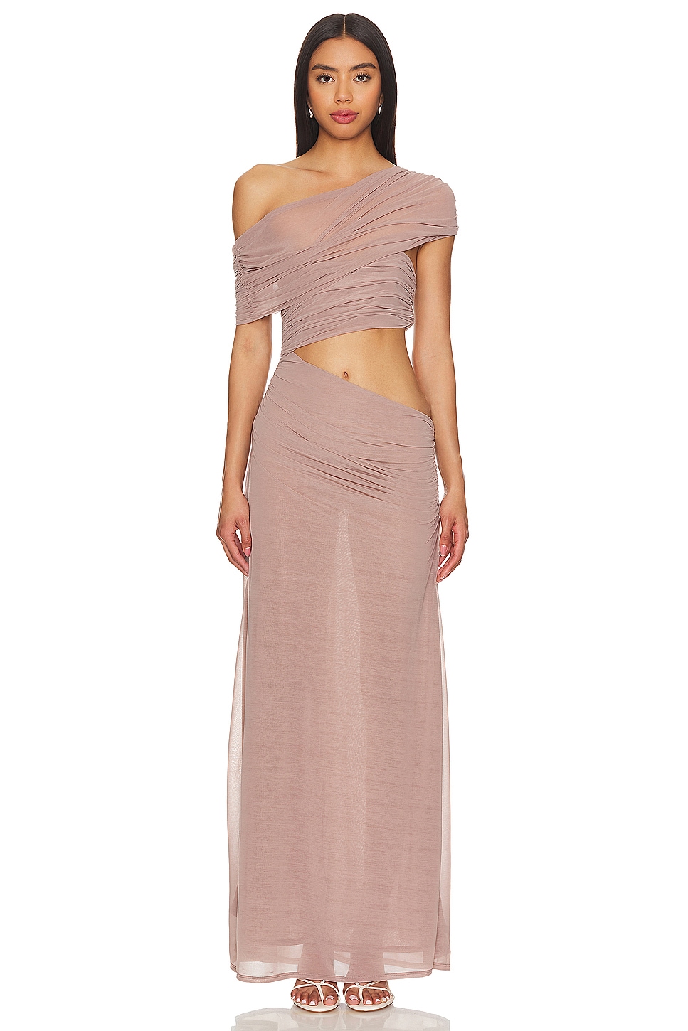 LPA Mona Maxi Dress in Concrete