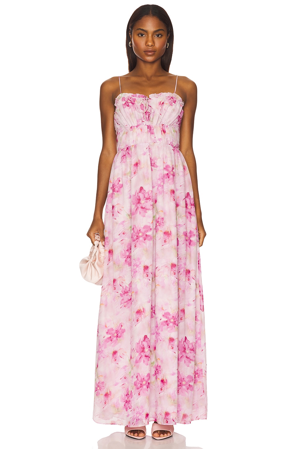MORE TO COME Aubrie Maxi Dress in Pink Floral