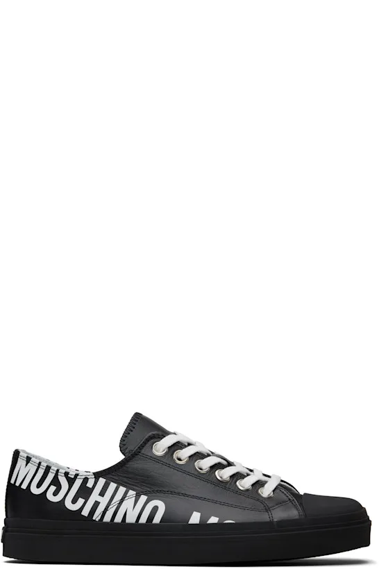 Black Logo Sneakers