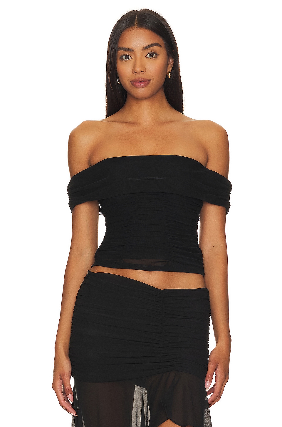 MAJORELLE Cara Top in Black