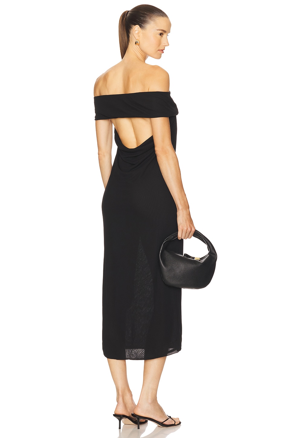 Camila Coelho Emmaline Midi Dress in Black