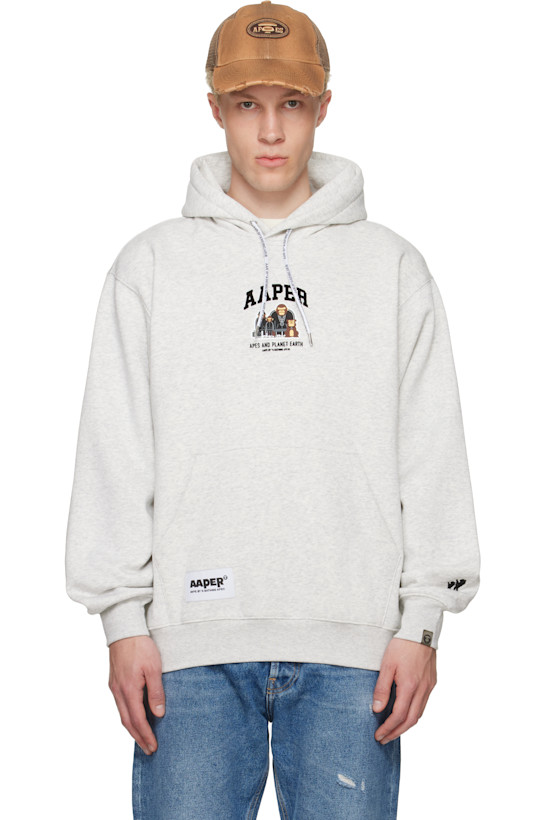 Gray 'AAPER' Hoodie