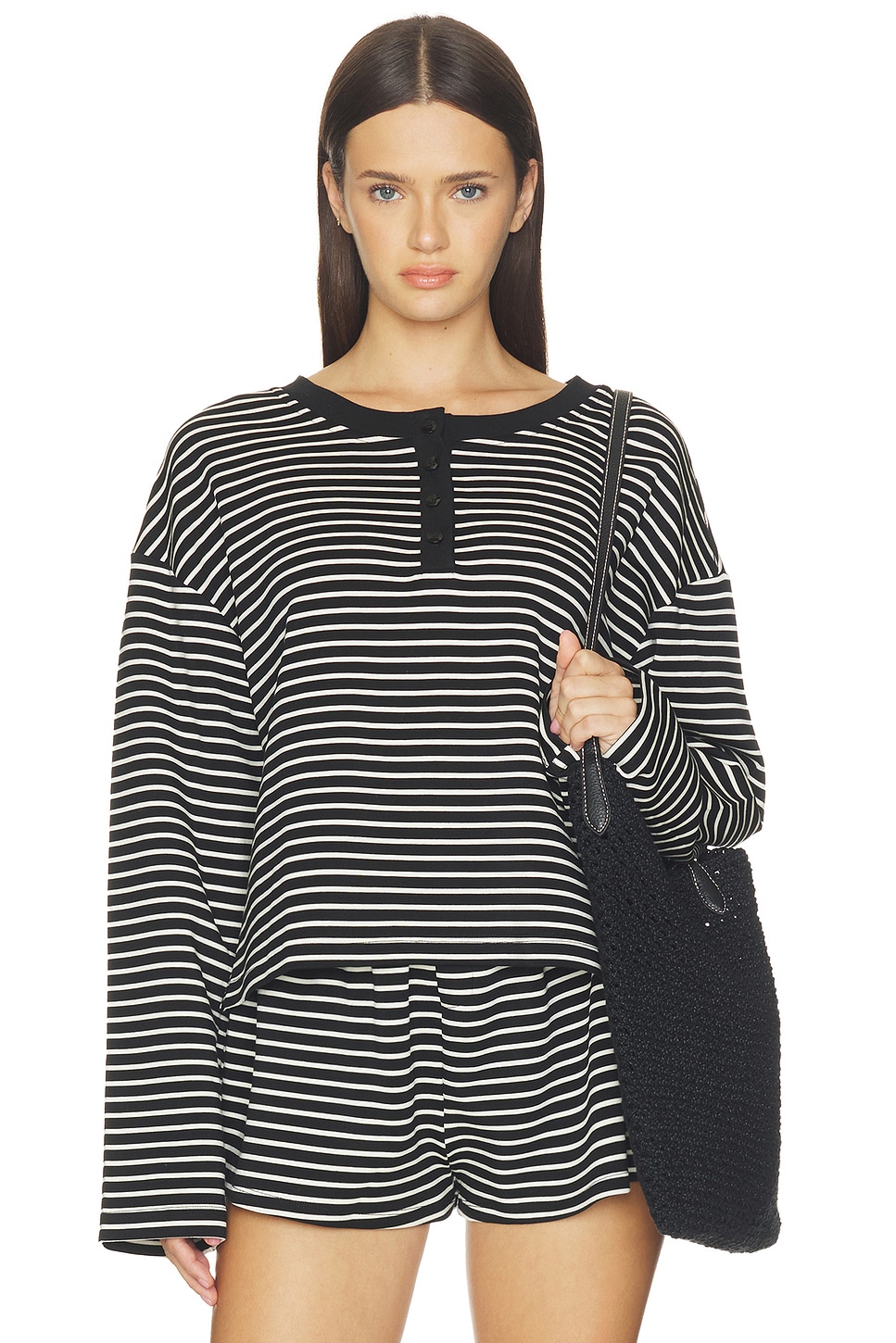 ELCE Nixie Top in Jet Stripe