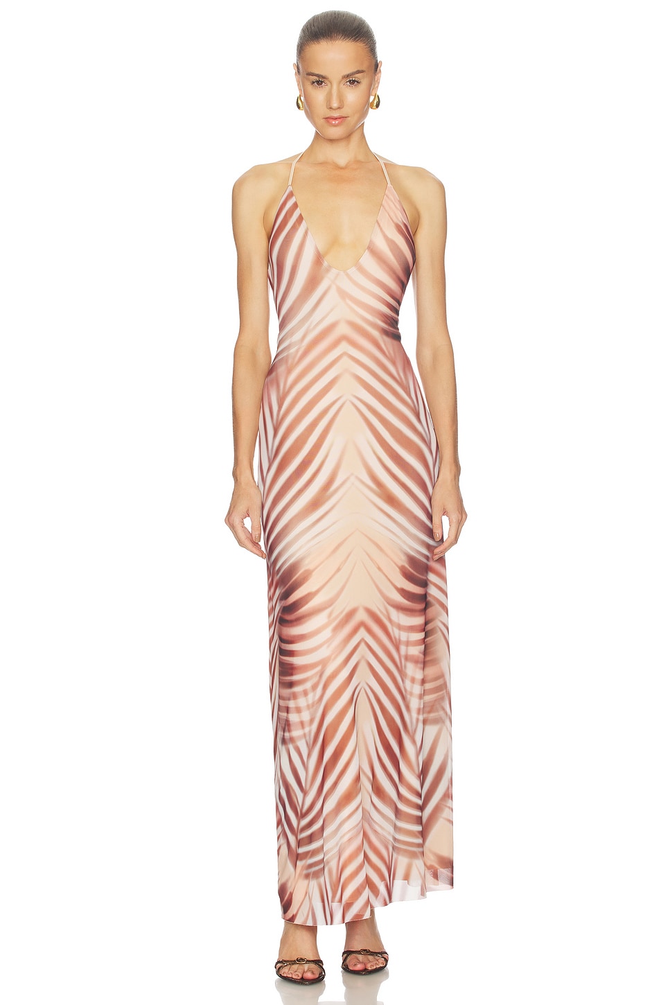 AFRM Romy Dress in Kissing Palms