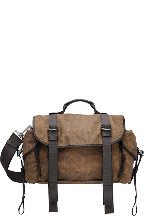 Brown High Tech Small Messenger Bag
