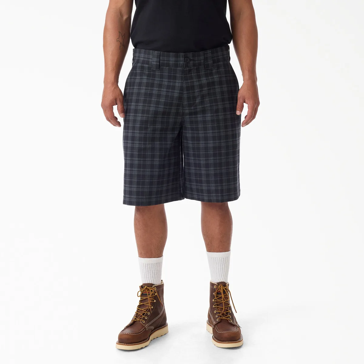 Plaid Work Shorts, 11"