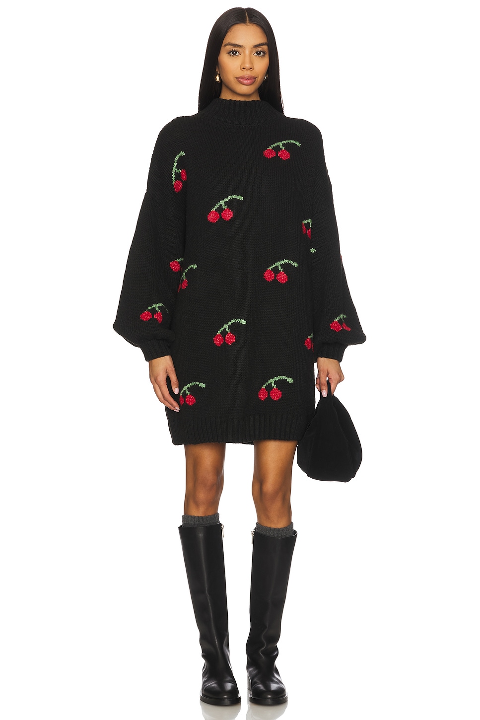 Callahan Bellamy Mini Dress in Black Cherry