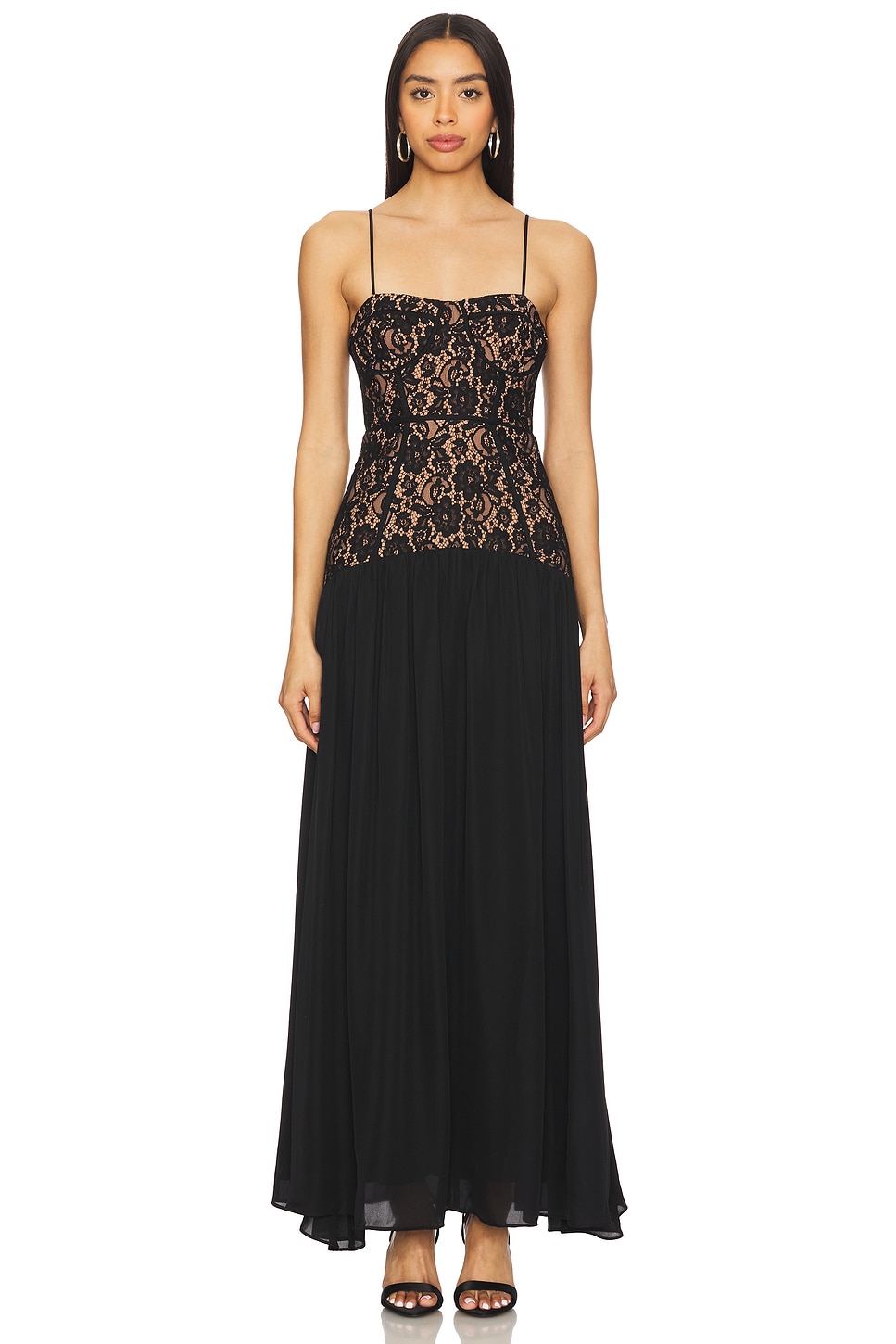 CAMI NYC MAXIVESTIDO DRESS in Black