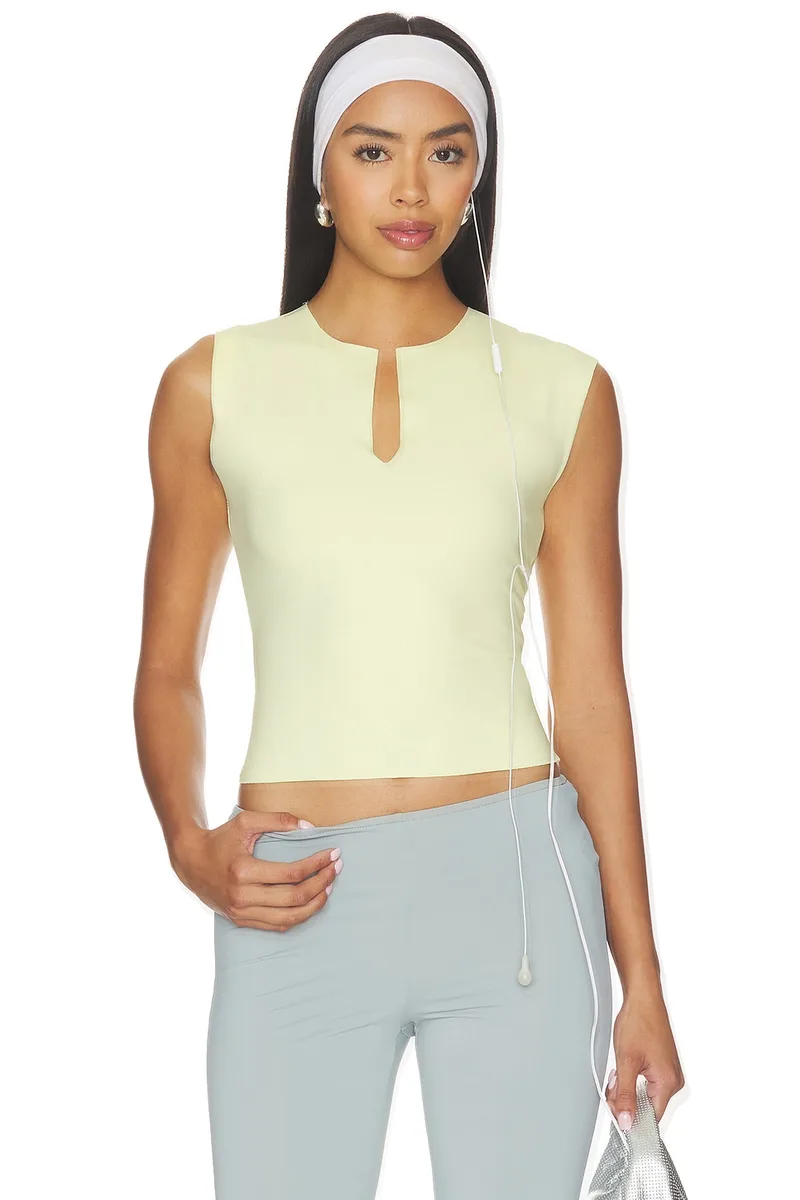 LIONESS Tribeca Top in Soft Lemon
