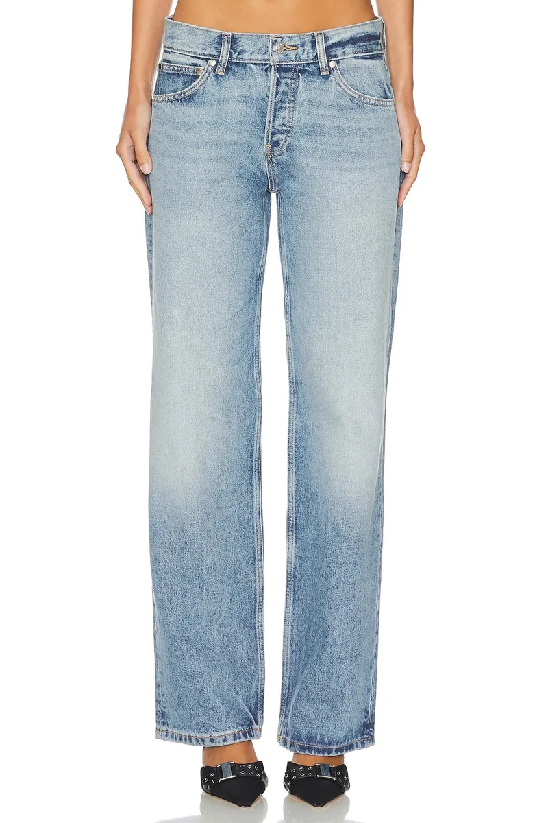 EB Denim Low Rise Baggy Jeans in Luca
