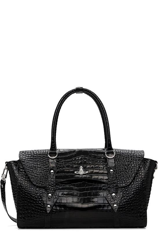 Black Bettina Medium Hand Bag