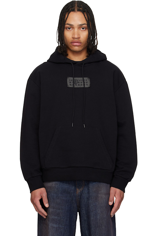 Black Logo Patch Hoodie