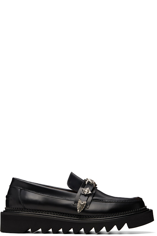 Black Leather Loafers