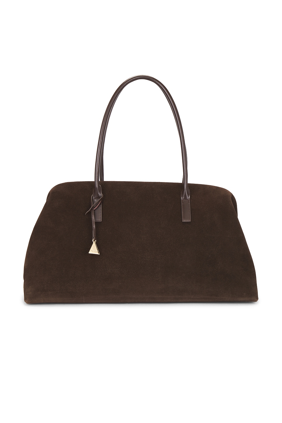 VERAFIED Espresso Suede Club Bag in Brown