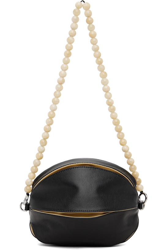 Black Balloon Slits Shoulder Bag