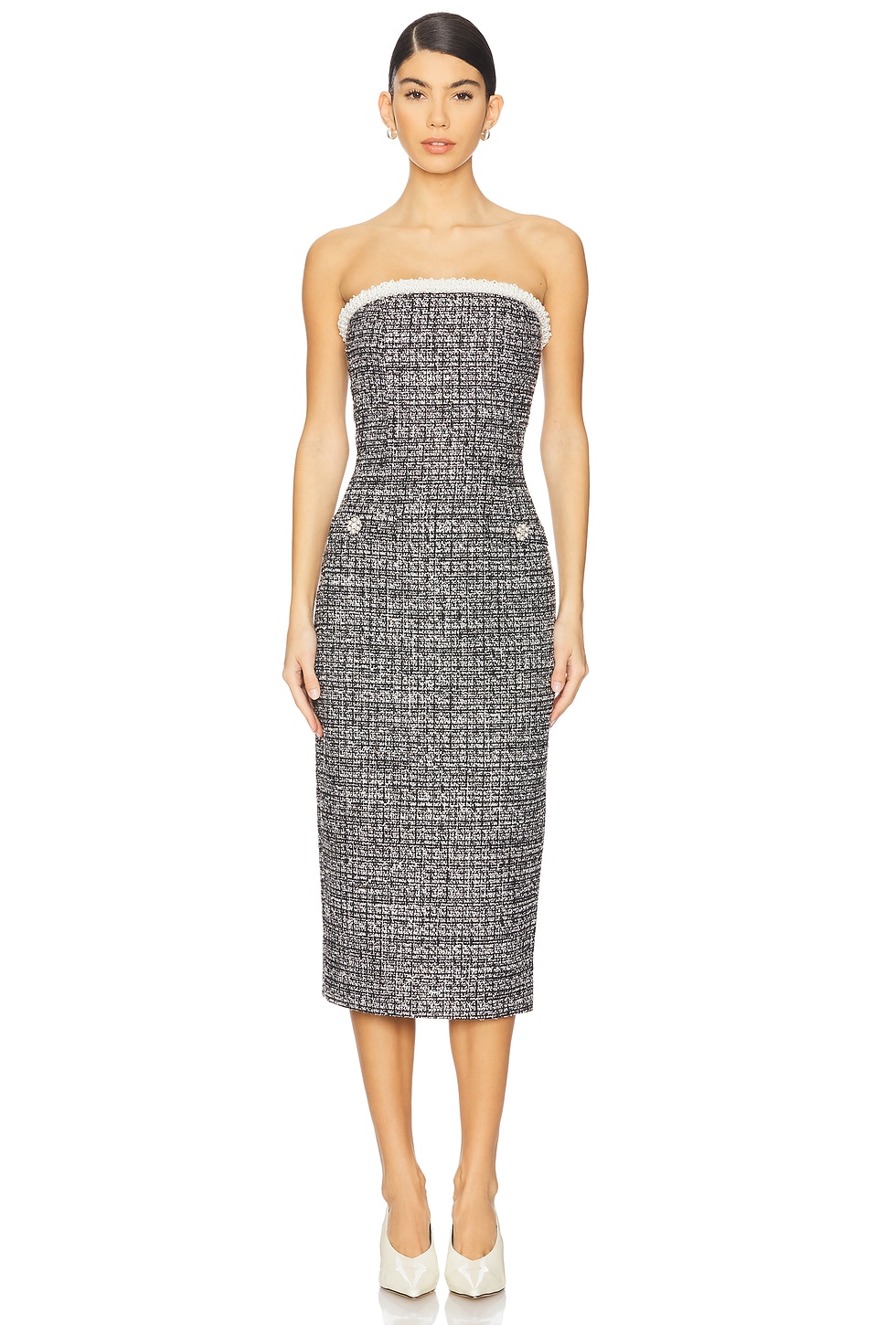 LIKELY Jules Dress in Black Multi