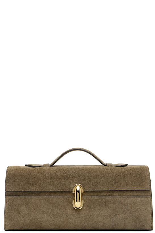 Taupe Slim Symmetry Pochette Bag
