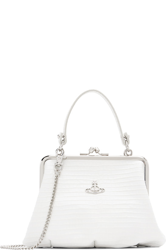 White Granny Frame Bag
