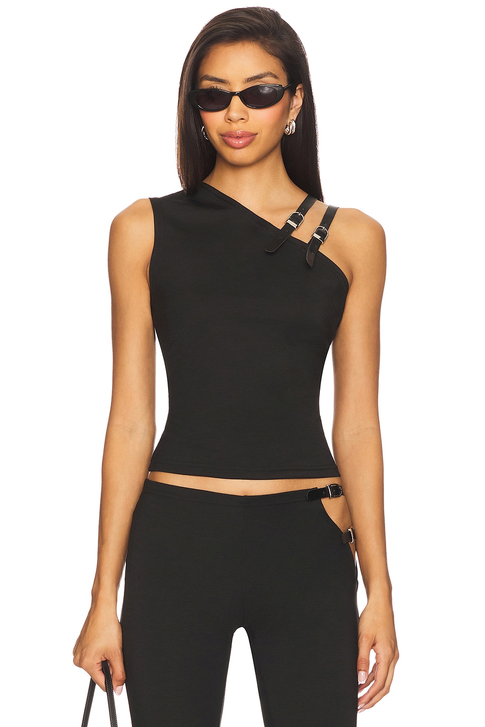 LIONESS Rebel Tank Top in Onyx