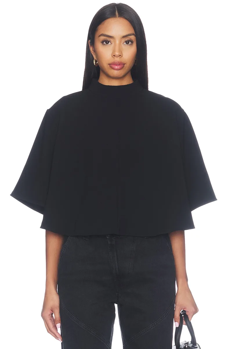 AGOLDE Rom Top in Black