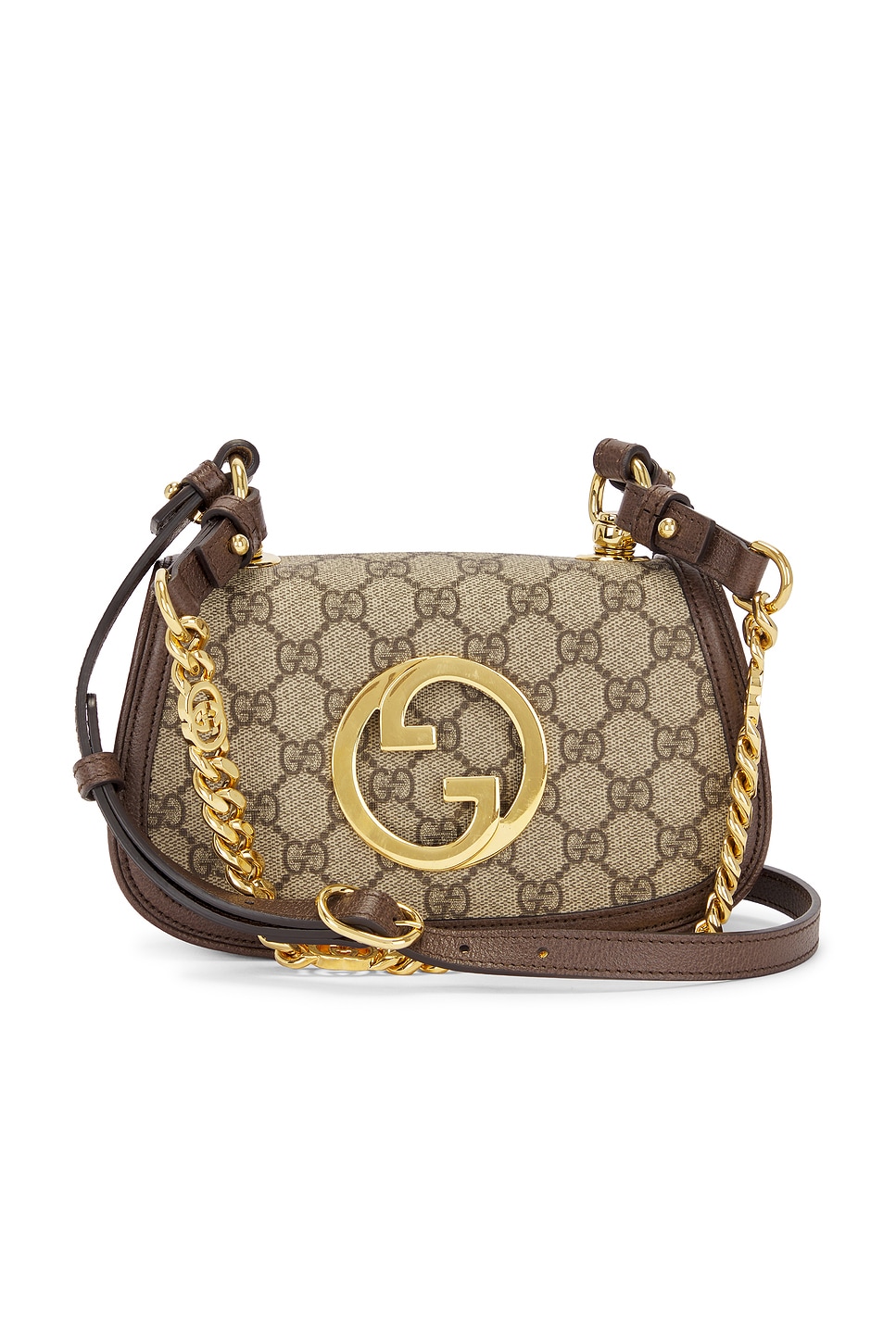 FWRD Renew Gucci Blondie Shoulder Bag in Beige