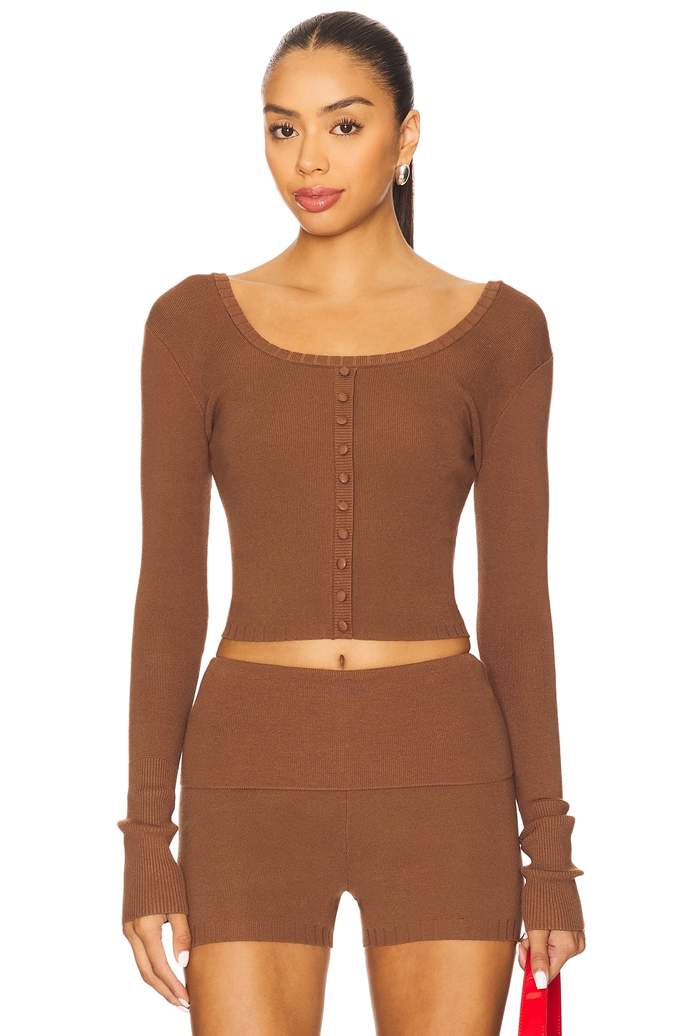 Nana Jacqueline Holly Top in Brown