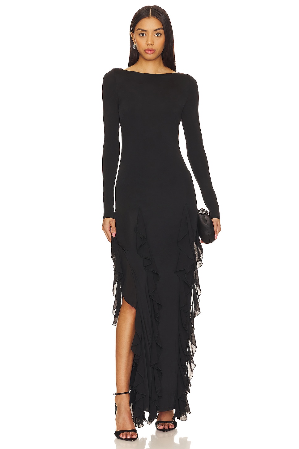 NBD Daphne Maxi Dress in Black