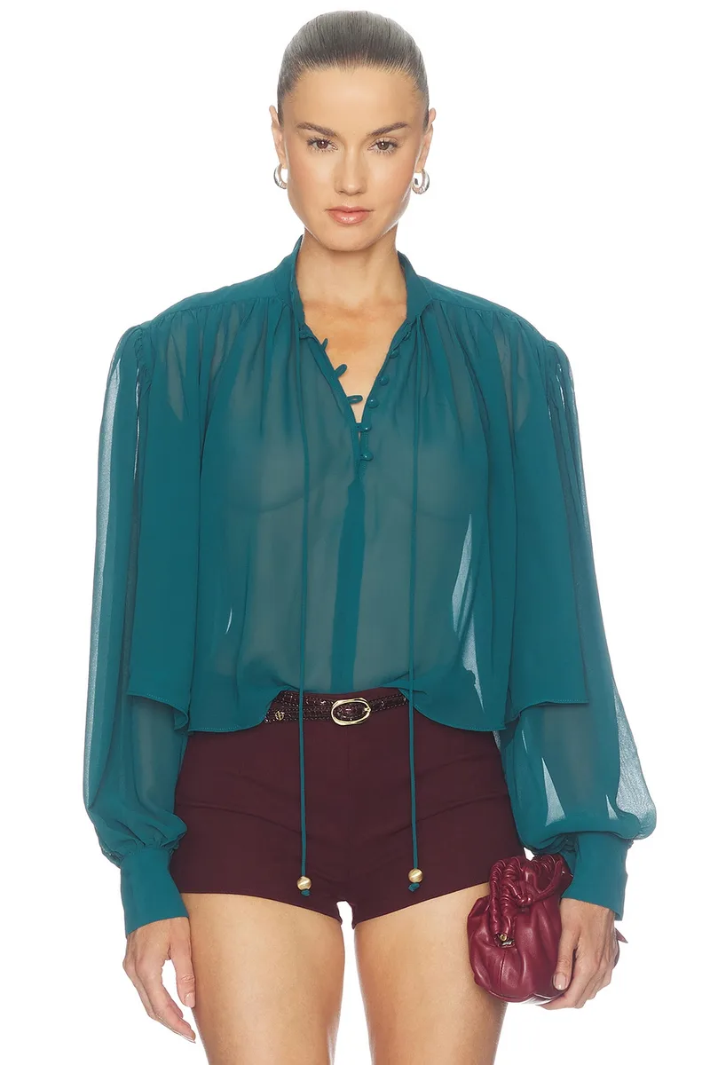 Camila Coelho Taja Top in Teal