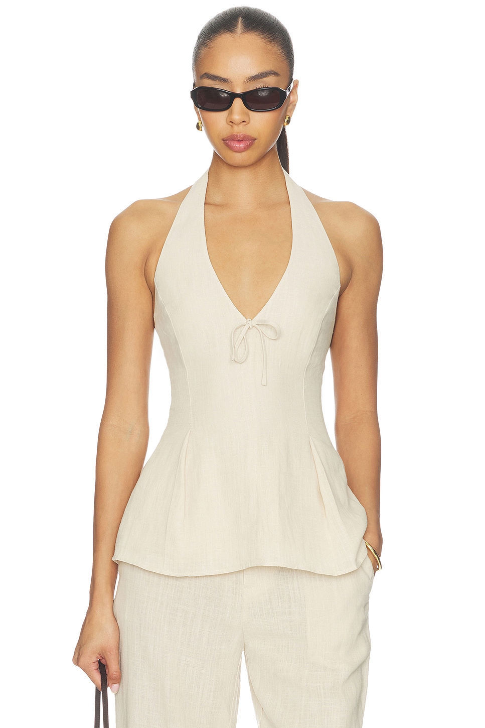Elodie the Label Carina Top in Summer Sand