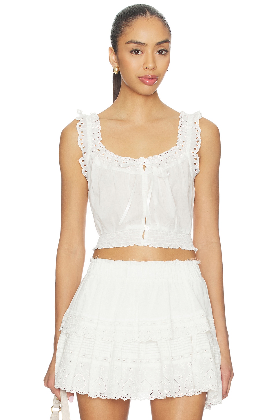 LoveShackFancy Lupo Top in White