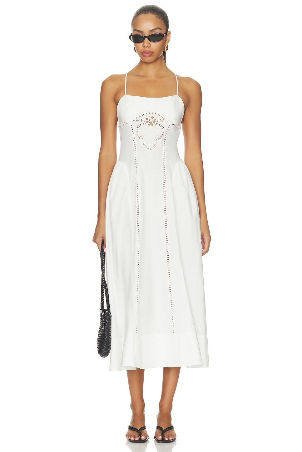Camila Coelho Nayara Midi Dress in Ivory