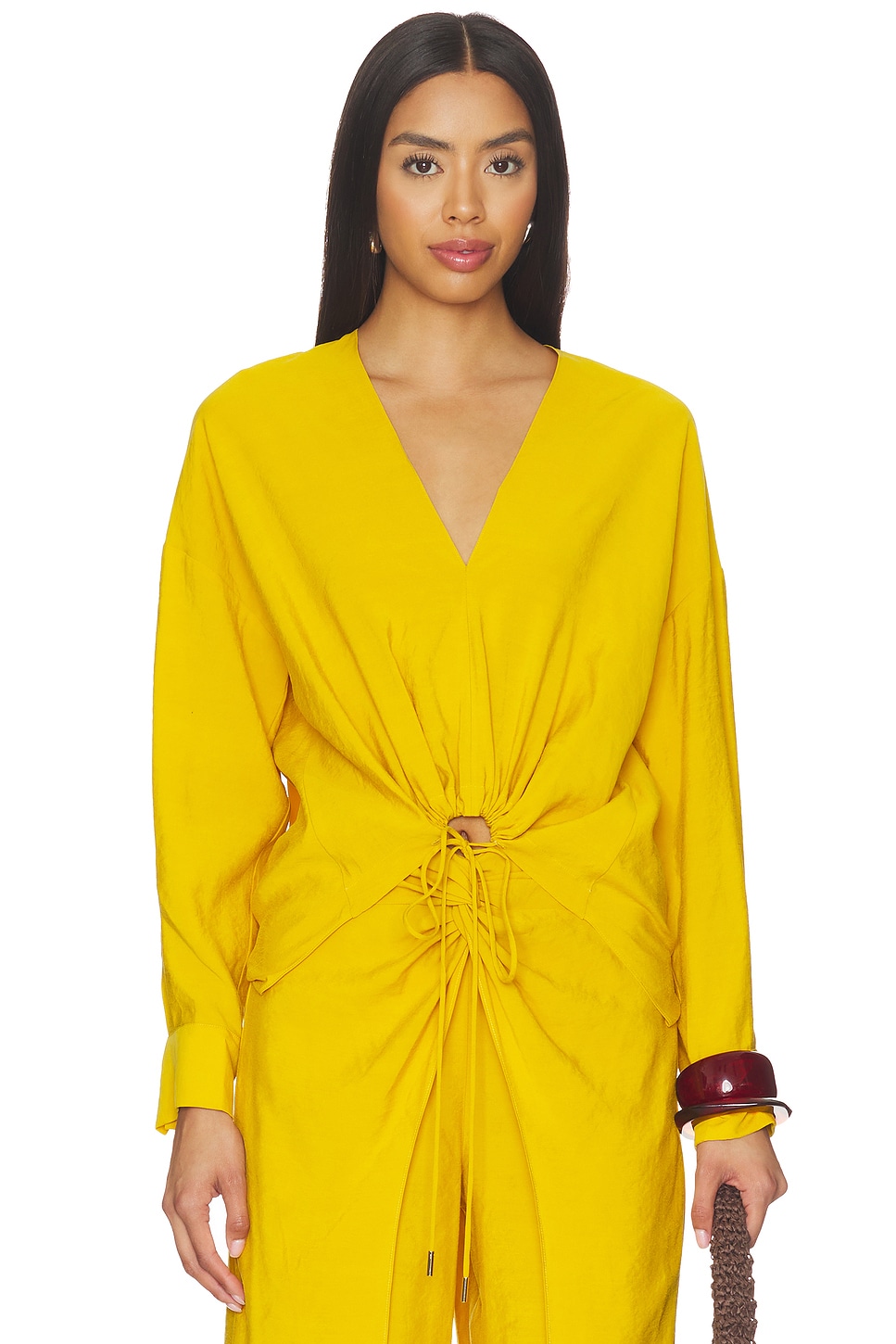 SILVIA TCHERASSI Merida Blouse in Amber