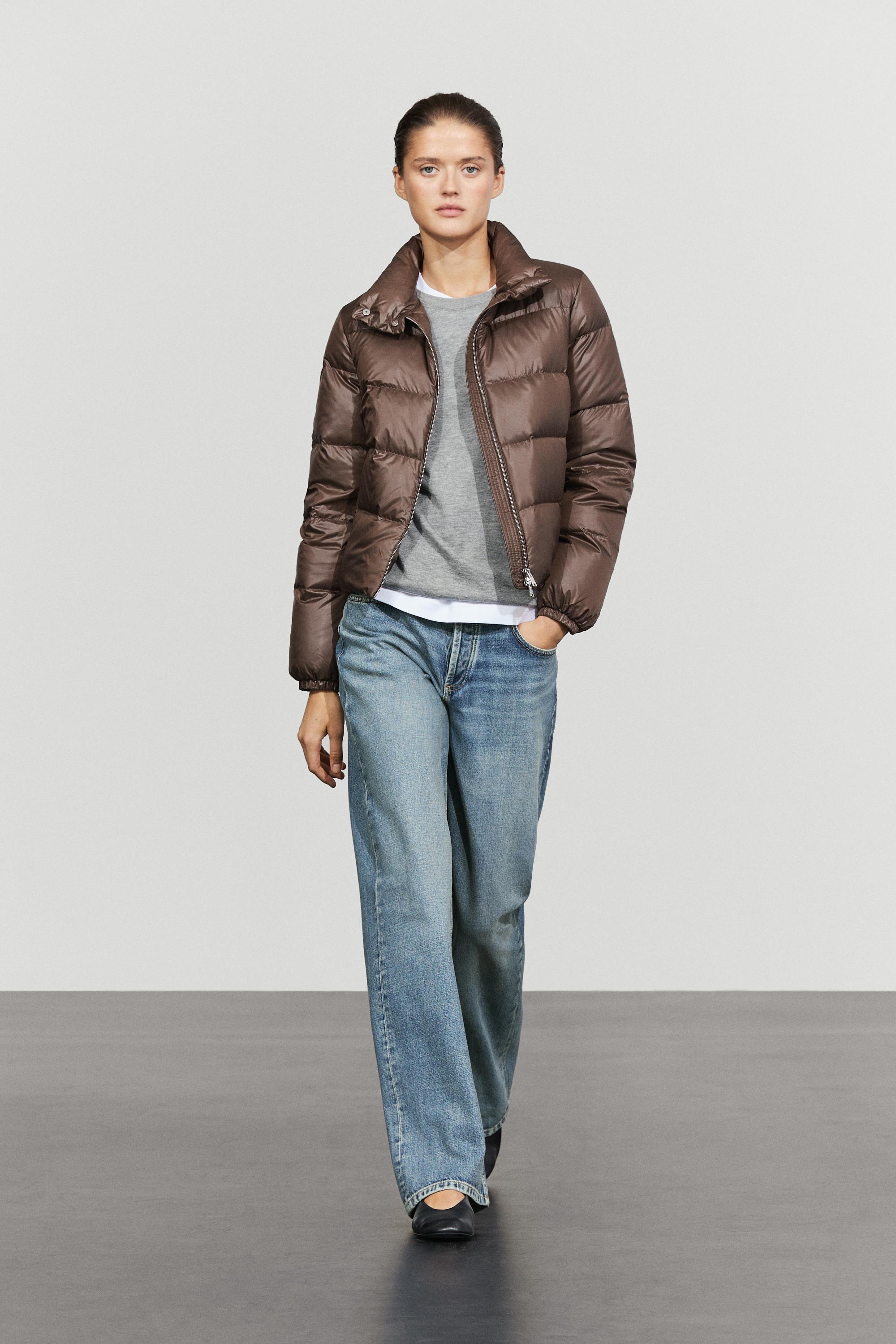 Stand collar down jacket